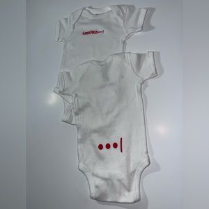 "Last past… " 2- pack Soft short sleeve baby’s bodysuit for 6 months